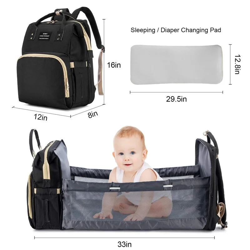 Portable Baby Folding Bed Travel Bag - onlinemegasale.com