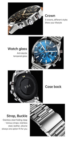 Lige Luxury Smart Watch - ECG+PPG Fitness Tracker Sports Watch For IOS & Android - onlinemegasale.com Lige Luxury Smart Watch - ECG+PPG Fitness Tracker Sports Watch For IOS & Android - onlinemegasale.com