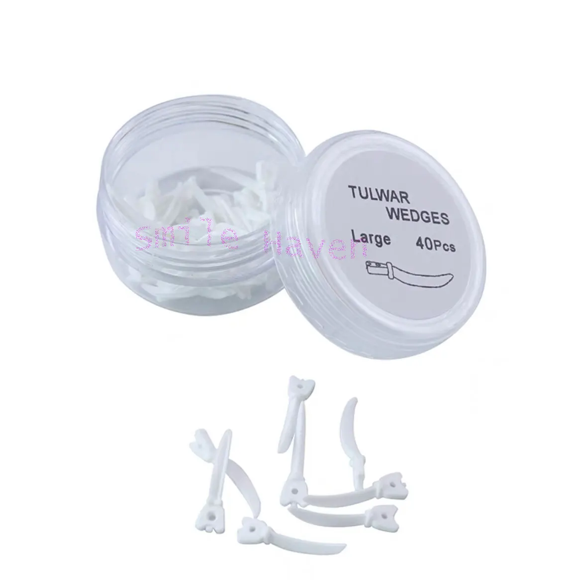 120Pcs Dental Tulwar Wedges Refill Wedge For Sectional Matrix System With Hole Disposable Plastic Wedges S/M/L Dentistry Product - onlinemegasale.com