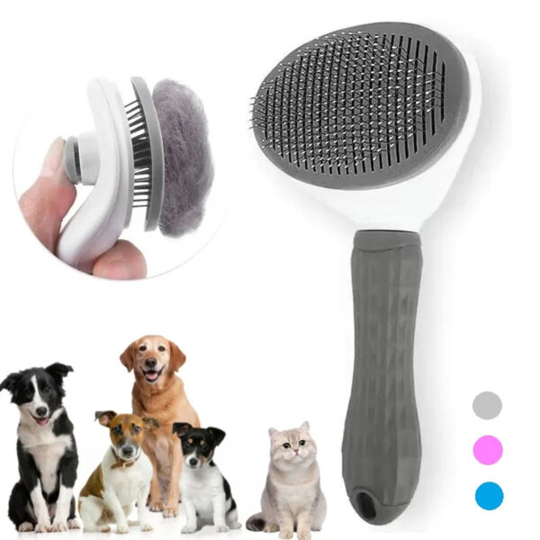 Self-Cleaning Pet Hair Brush – Perfect for Grooming Cats & Dogs