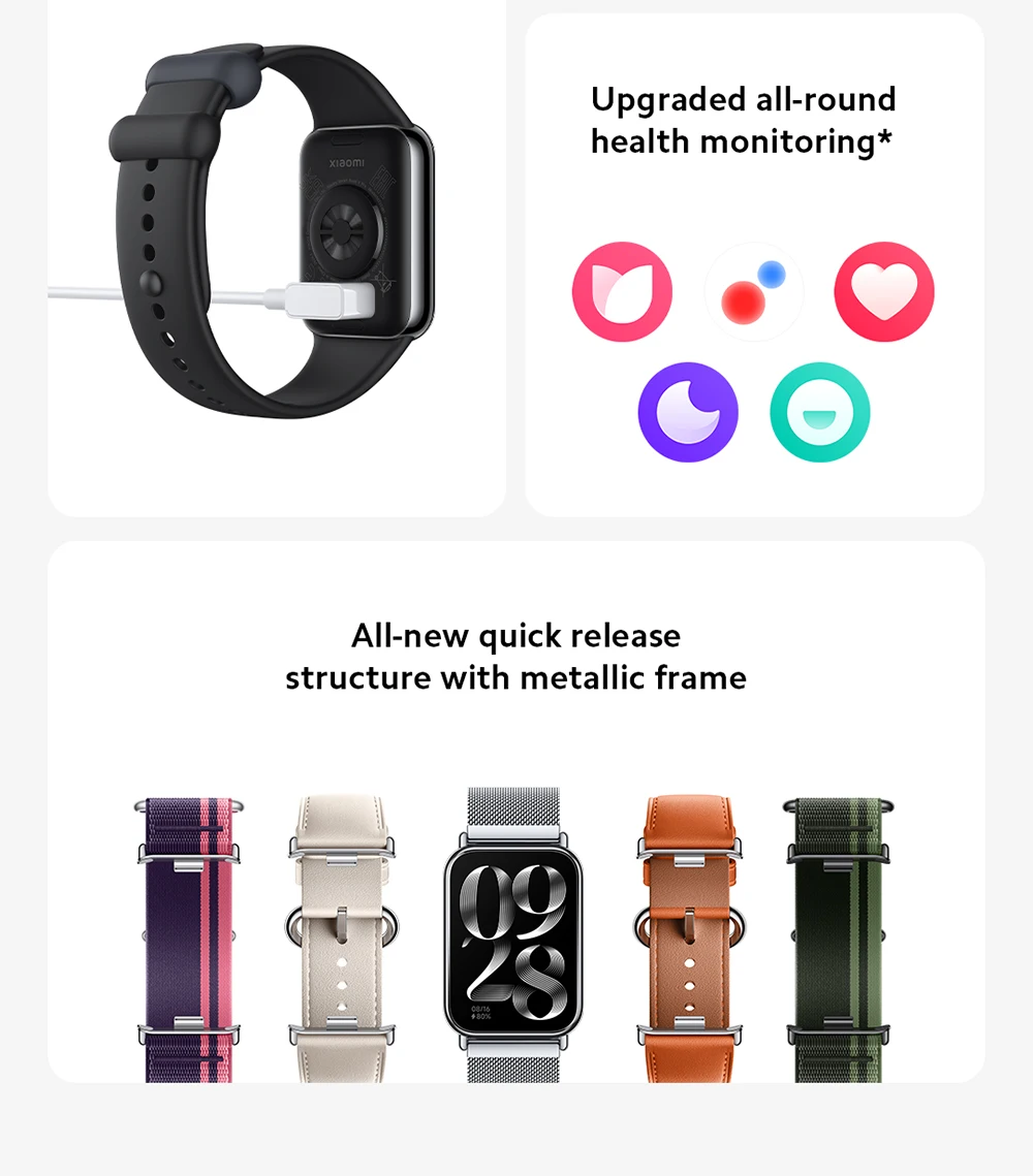 New world Premiere Global Version Xiaomi Smart Band 8 Pro 1.74”AMOLED display Built-in Up to 14-day battery life 5ATM Water - onlinemegasale.com