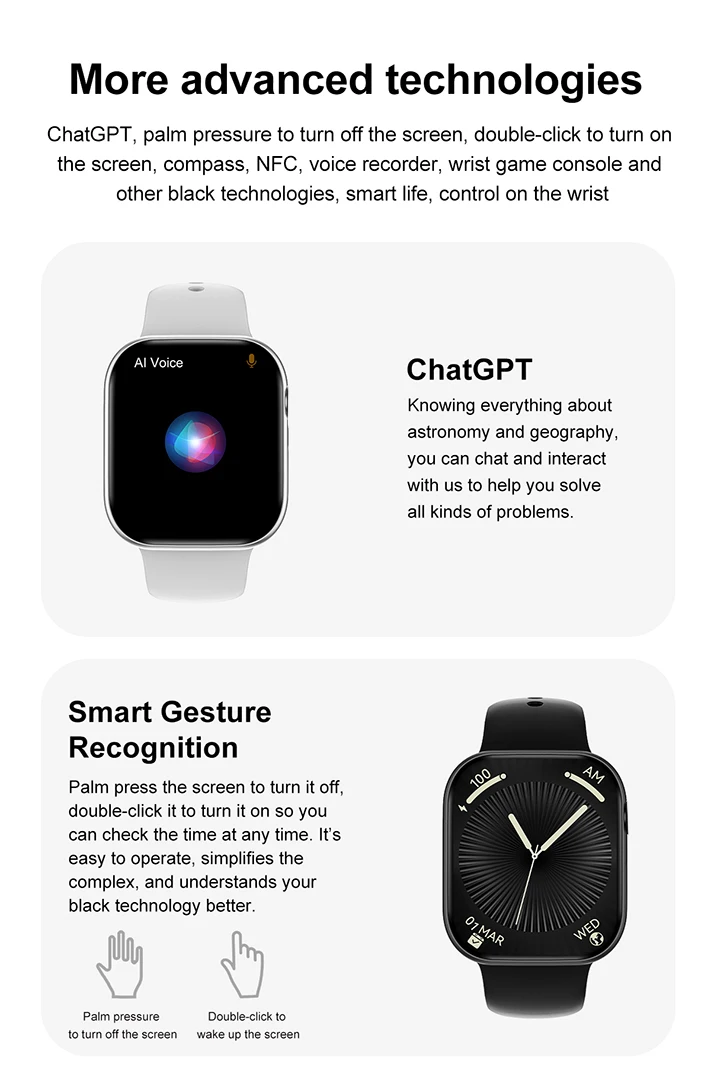 New Series 10 For Apple Watch 10 GPS Smart Watch 16G Memory Music Video NFC Bluetooth Call Waterproof Smartwatch For Android IOS - onlinemegasale.com