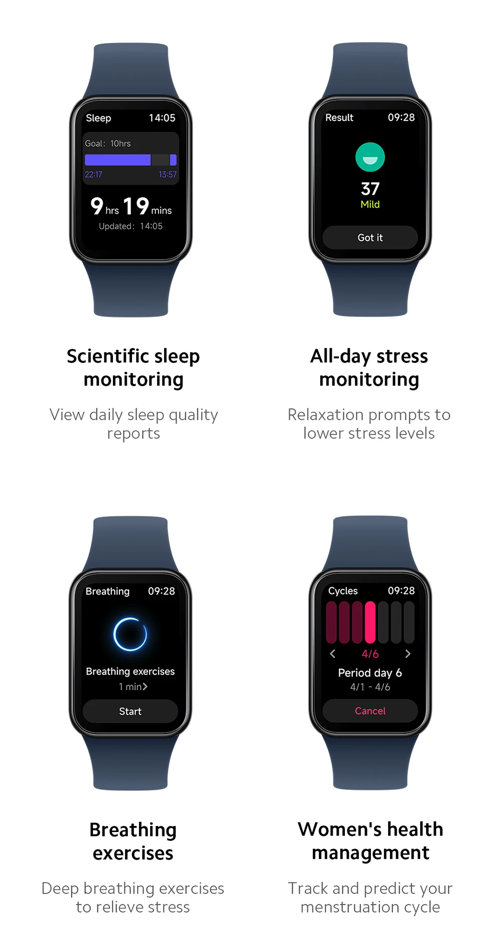 New world Premiere Global Version Xiaomi Smart Band 8 Pro 1.74”AMOLED display Built-in Up to 14-day battery life 5ATM Water - onlinemegasale.com