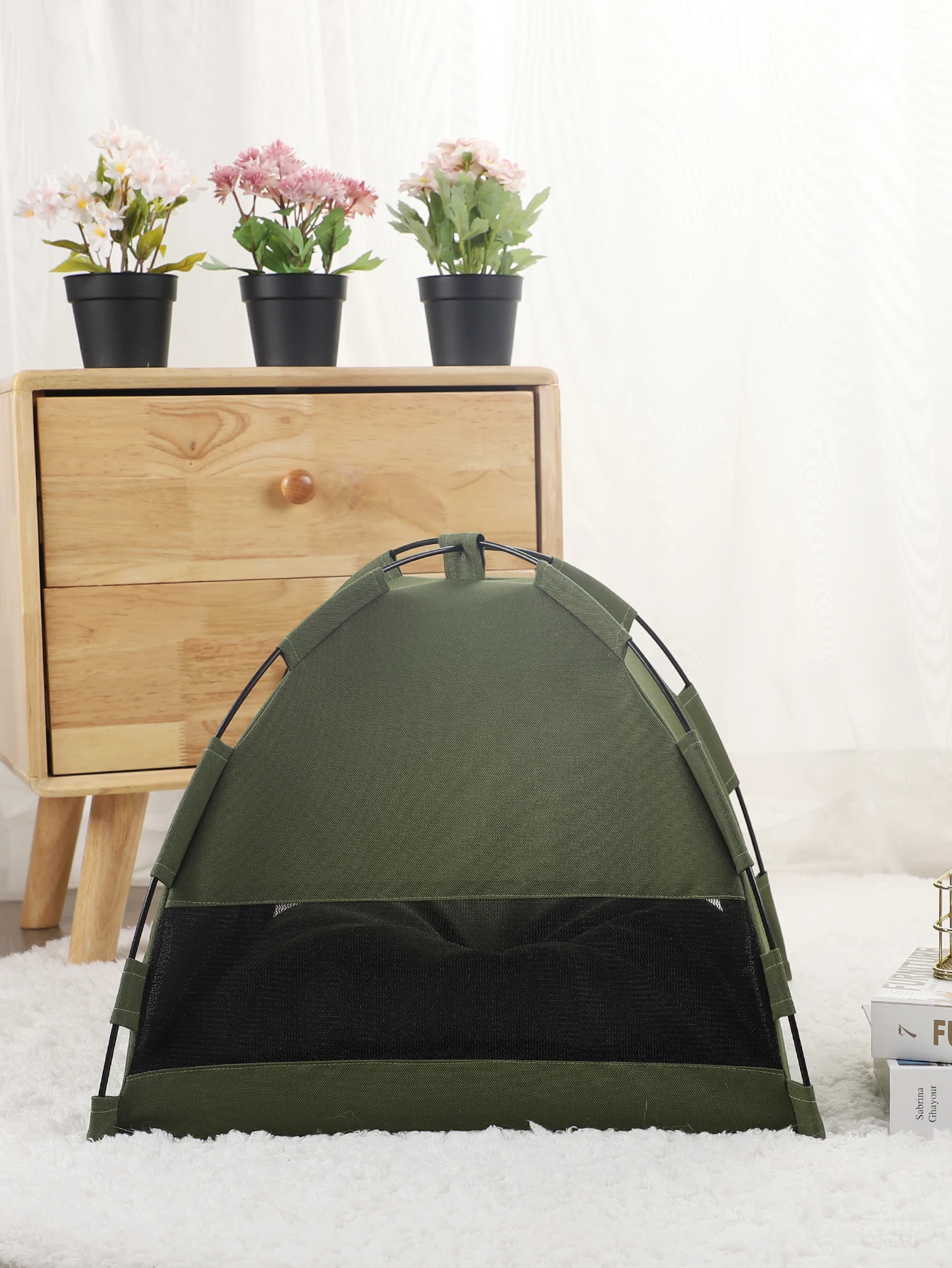 Warm Pet Tent Bed for Cats - onlinemegasale.com Warm Pet Tent Bed for Cats - onlinemegasale.com