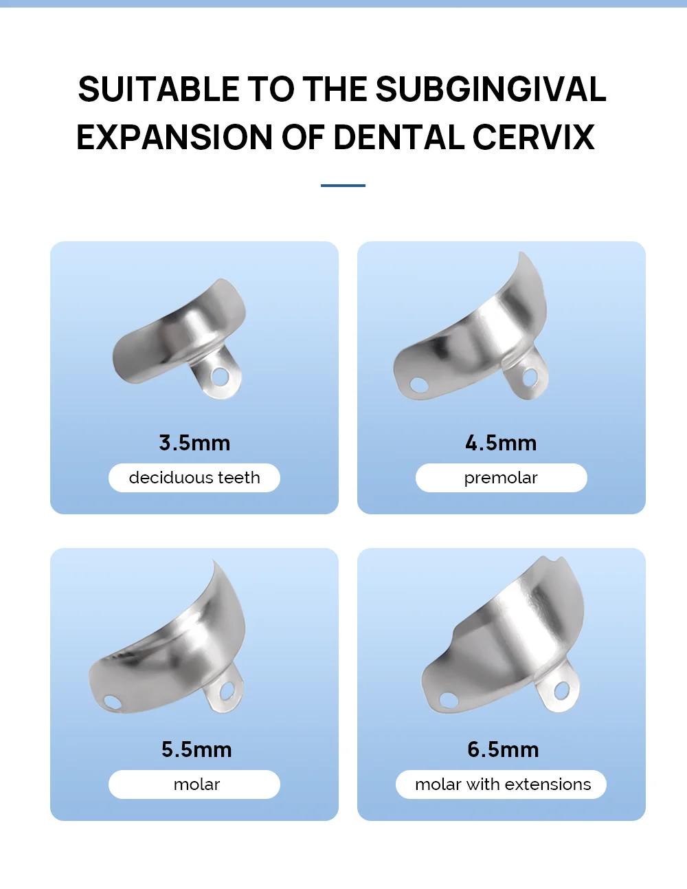 50PCS Dental Matrix Bands Sectional Contoured Metal Matrices For Teeth Replacement Dentistry Material - onlinemegasale.com