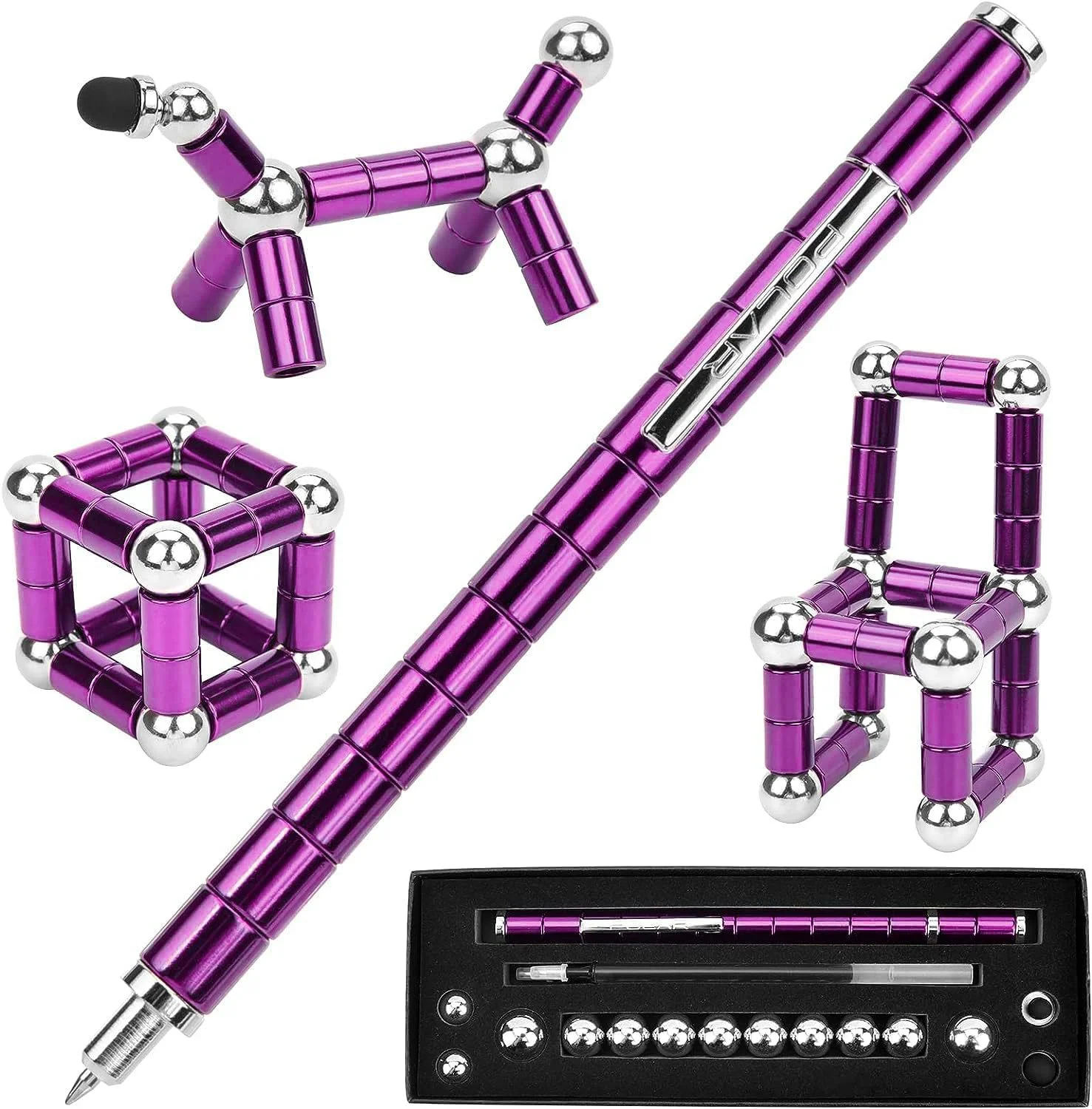 Decompression magnetic pen, fidgeting magnetic pen, multifunctional novel pen for relieving fidgety pressure, a gift for friends - onlinemegasale.com