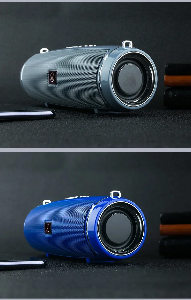 Portable Bluetooth Speakers Mini Wireless High Fidelity Surround Sound Subwoofer Outdoor Waterproof Camping Party Loudspeaker - onlinemegasale.com