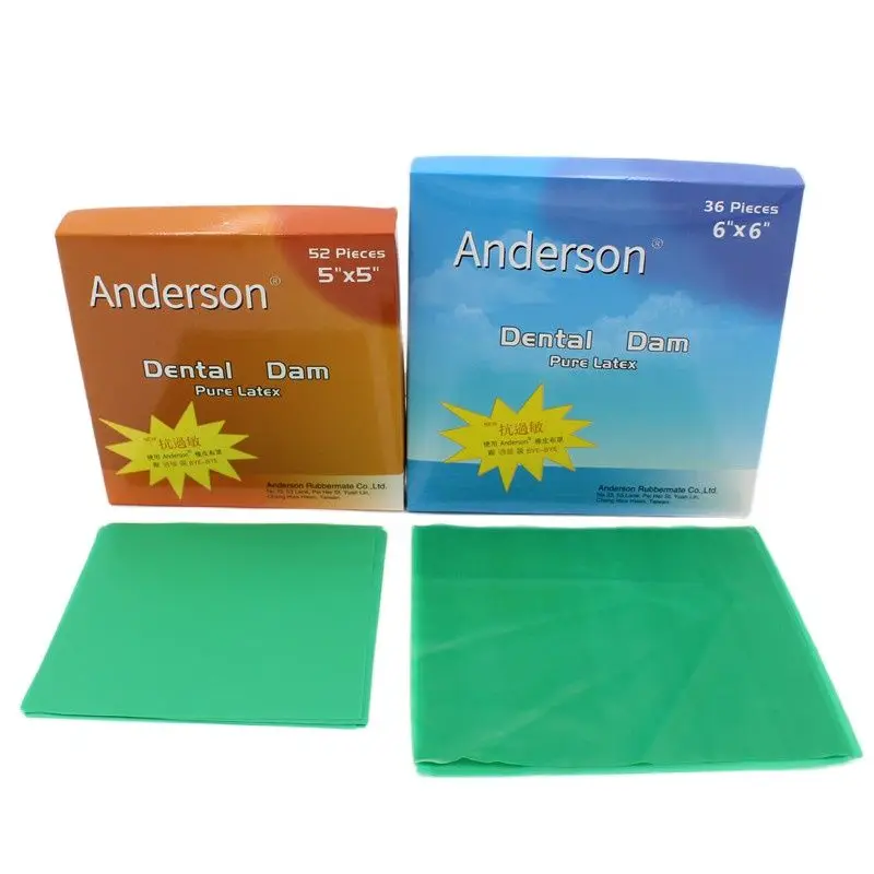 1 Box High Quality Pure Latex Rubber Dam Dental Dam Anti-allergy Dental Rubber Dam 5*5 inch 6*6 Dental material - onlinemegasale.com