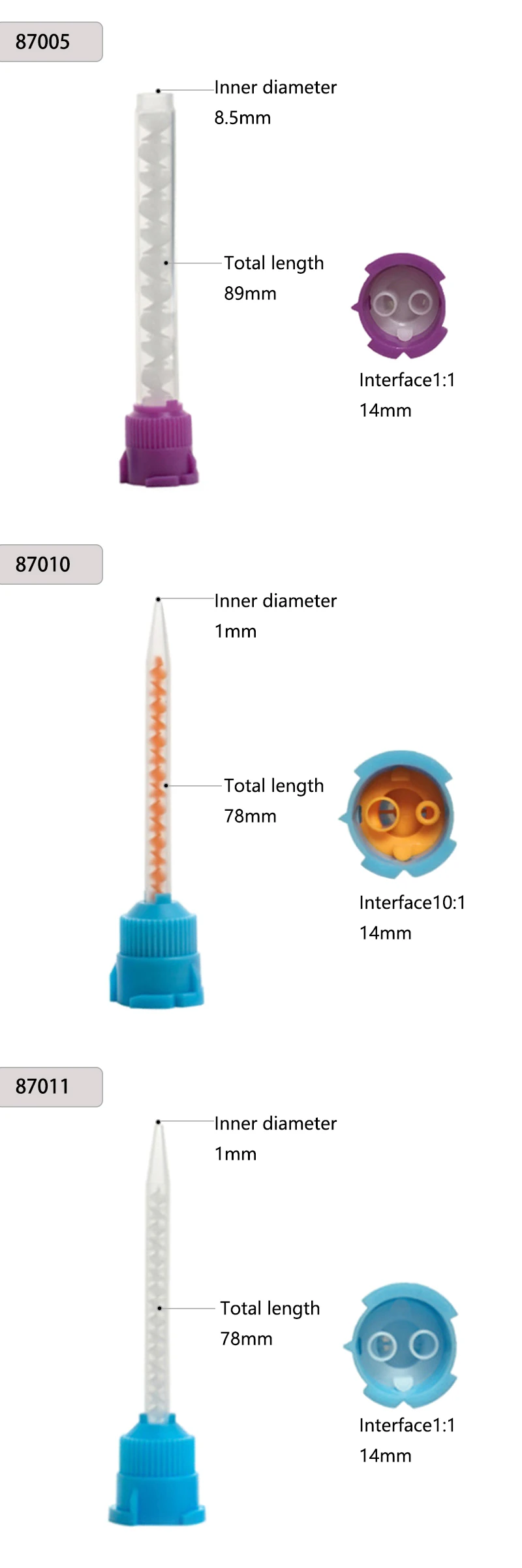 50/100PCS Dental Mixing Tips Silicone Rubber Mixing Tip Dental Impression Materials Mixing Tube Denture Laboratory Color Tubes - onlinemegasale.com 50/100PCS Dental Mixing Tips Silicone Rubber Mixing Tip Dental Impression Materials Mixing Tube Denture Laboratory Color Tubes - onlinemegasale.com