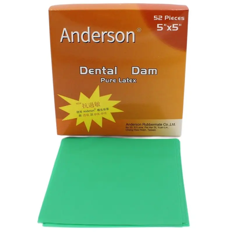 1 Box High Quality Pure Latex Rubber Dam Dental Dam Anti-allergy Dental Rubber Dam 5*5 inch 6*6 Dental material - onlinemegasale.com