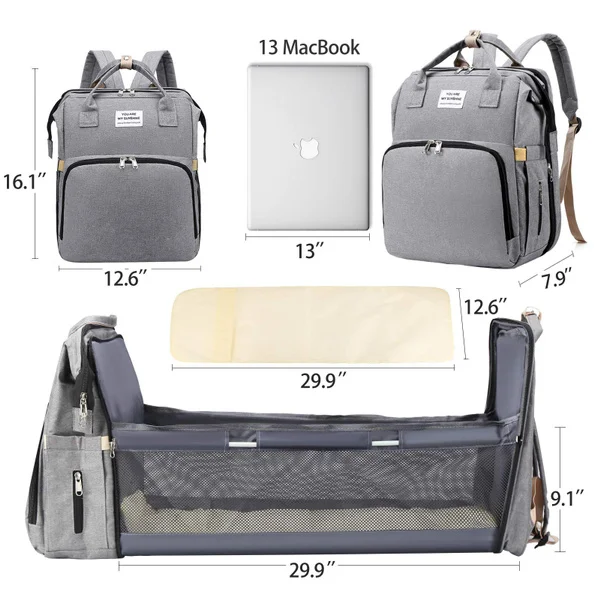 Portable Baby Folding Bed Travel Bag - onlinemegasale.com