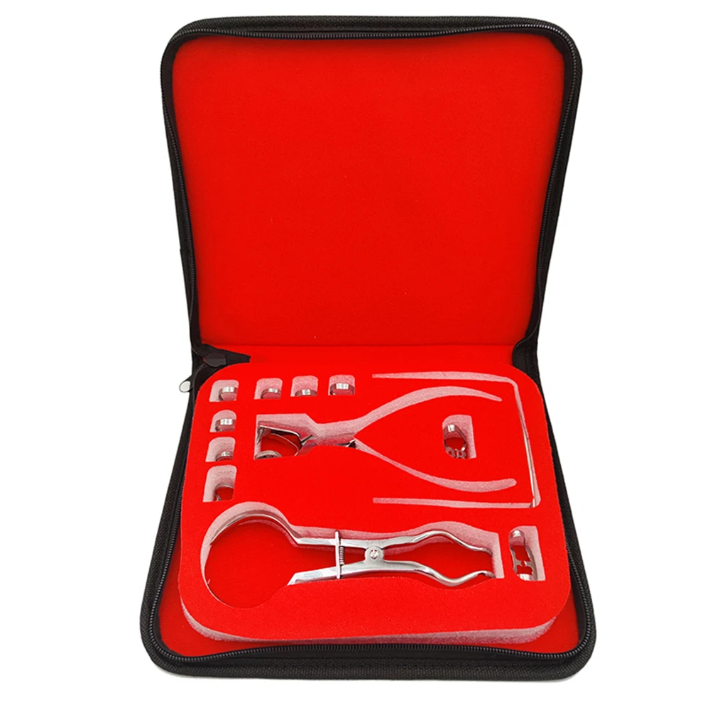 Dentistry Dam Hole Puncher Set With Leather Bag Pliers For Dentist Perforator Rubber Orthodontic Dental Tools Dam Clip - onlinemegasale.com Dentistry Dam Hole Puncher Set With Leather Bag Pliers For Dentist Perforator Rubber Orthodontic Dental Tools Dam Clip - onlinemegasale.com