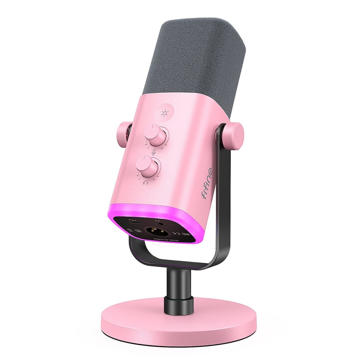 FIFINE USB/XLR Dynamic Microphone with Touch Mute Button,Headphone jack,I/O Controls,for PC PS5/4 mixer,Gaming MIC Ampligame AM8 - onlinemegasale.com