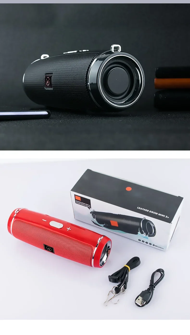 Portable Bluetooth Speakers Mini Wireless High Fidelity Surround Sound Subwoofer Outdoor Waterproof Camping Party Loudspeaker - onlinemegasale.com