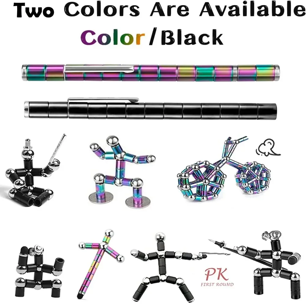 Decompression magnetic pen, fidgeting magnetic pen, multifunctional novel pen for relieving fidgety pressure, a gift for friends - onlinemegasale.com