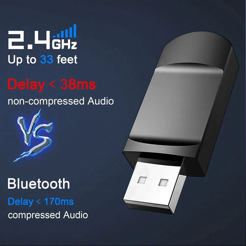 Wireless Gaming Headset With Mic 2.4G Bluetooth Headphone USB 3.5Mm Wired 3 Modes For PC,Laptop,PS4, PS5, Mac - onlinemegasale.com