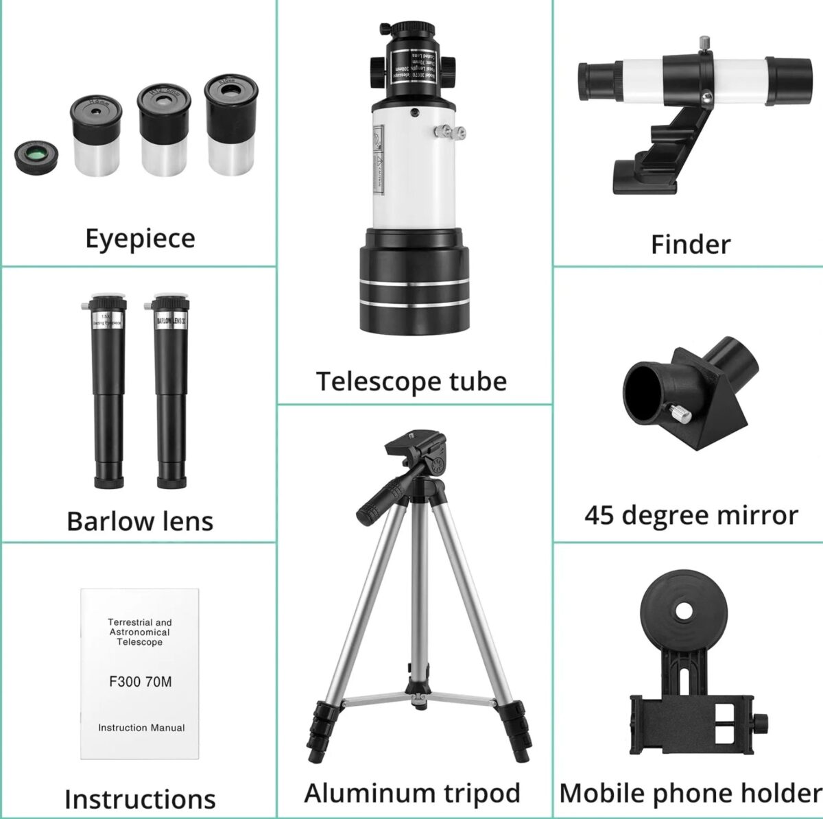 Space Telescope For Kids- 150X High Power Zoom HD Beginners Telescope with Tripod - onlinemegasale.com