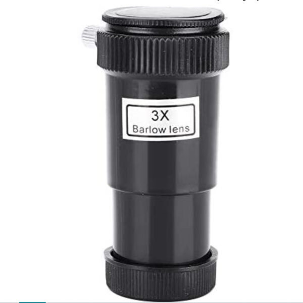3X Barlow Lens 0.96 inch/24.5mm 3X Barlow Lens Plastic for Astronomic Telescope Eyepieces