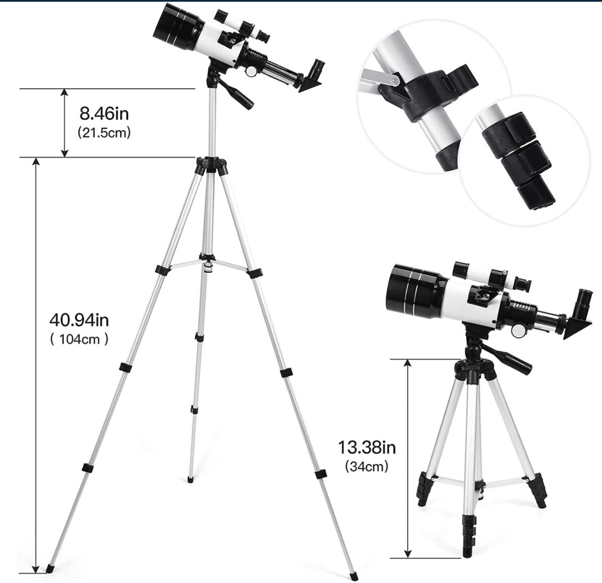 Professional HD 150X Space Astronomical Stellina Telescope with Tripod & Bag - onlinemegasale.com