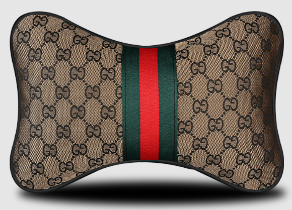 Deluxe Designer Pattern Charming Coffee NeckRest & BackRest Cushion - onlinemegasale.com