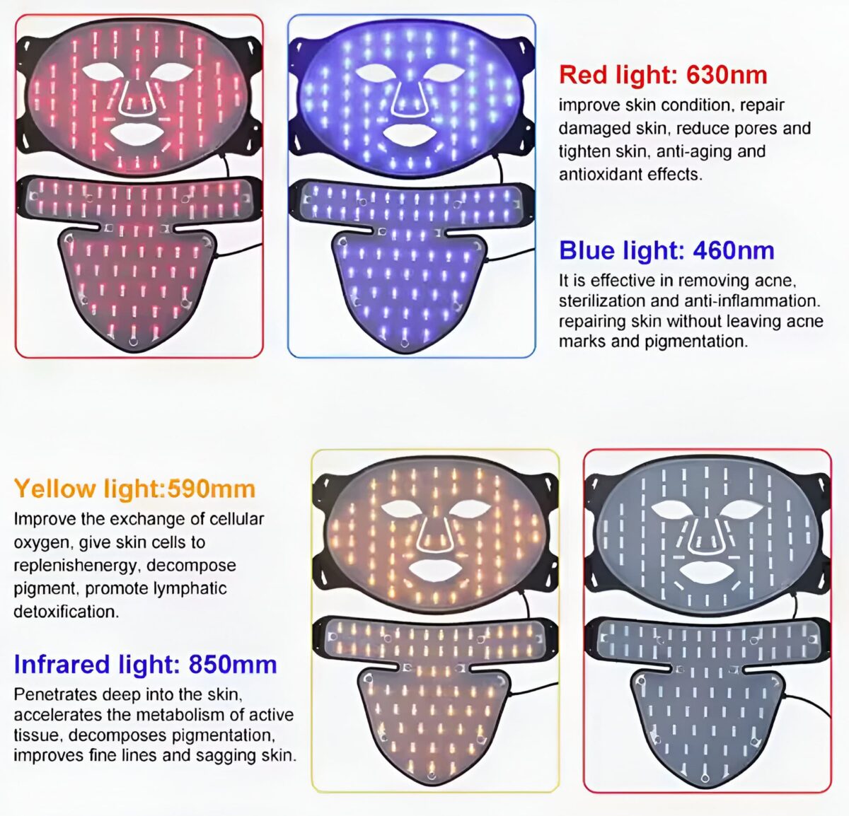 Silicone LED Facial Mask - onlinemegasale.com