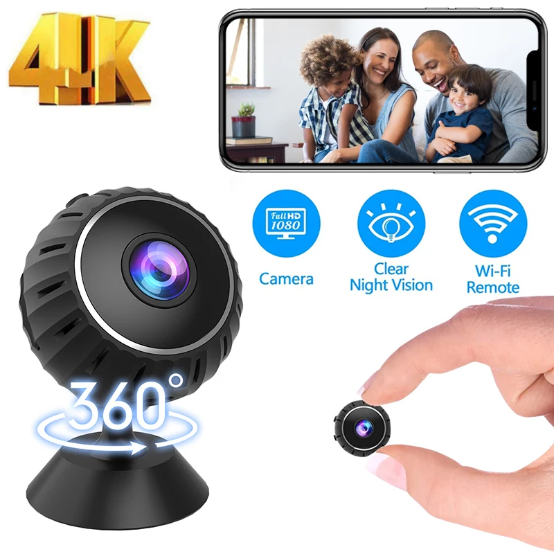 Smart WiFi Mini Camera 1080P HD Camera Night Vision Audio Video Recording Baby Monitor Indoor Video Recorder Motion Detection - onlinemegasale.com