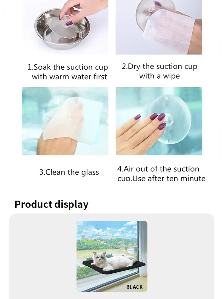 Ultra-Soft Cat Window Hammock - onlinemegasale.com