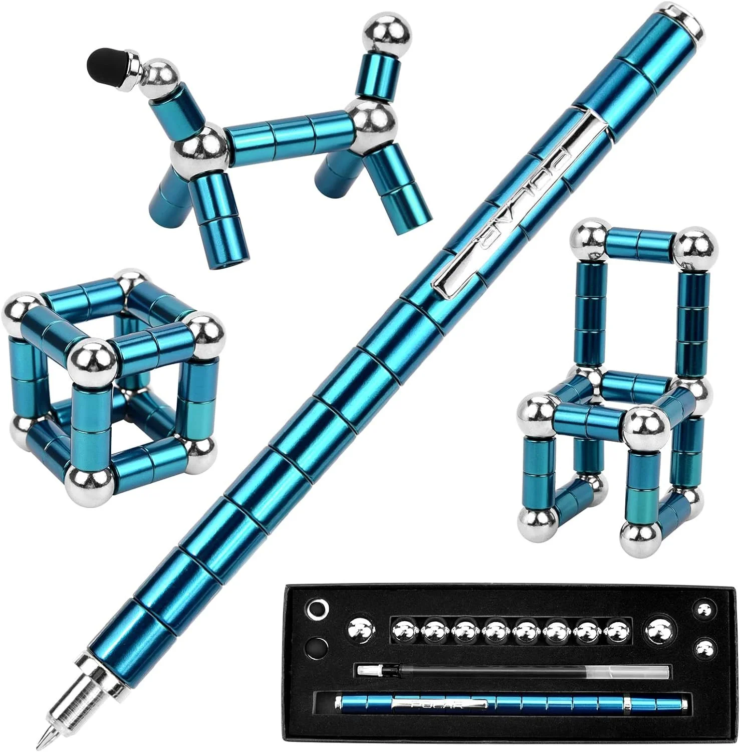 Decompression magnetic pen, fidgeting magnetic pen, multifunctional novel pen for relieving fidgety pressure, a gift for friends - onlinemegasale.com