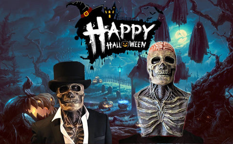 Full Head Skeleton Halloween Mask - onlinemegasale.com Full Head Skeleton Halloween Mask - onlinemegasale.com