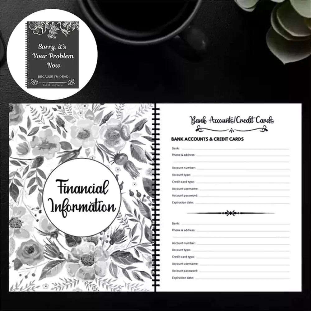 End of Life Planner – Organize Your Affairs with Ease (143 Pages) - onlinemegasale.com End of Life Planner Interior