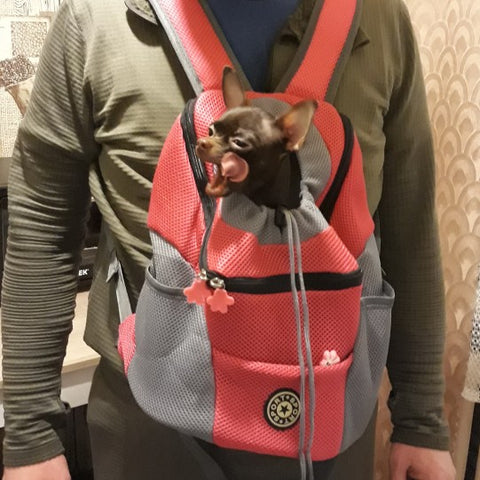 Portable Travel Backpack Outdoor Pet Dog Carrier - onlinemegasale.com