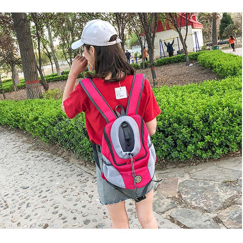 Portable Travel Backpack Outdoor Pet Dog Carrier - onlinemegasale.com