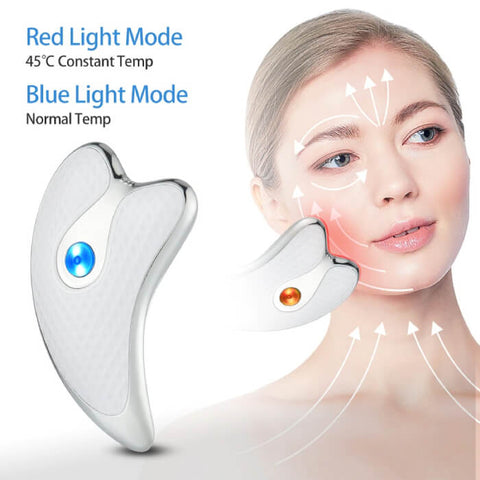 Gua Sha Tool for Face Sculpting with Red Light Mode - onlinemegasale.com