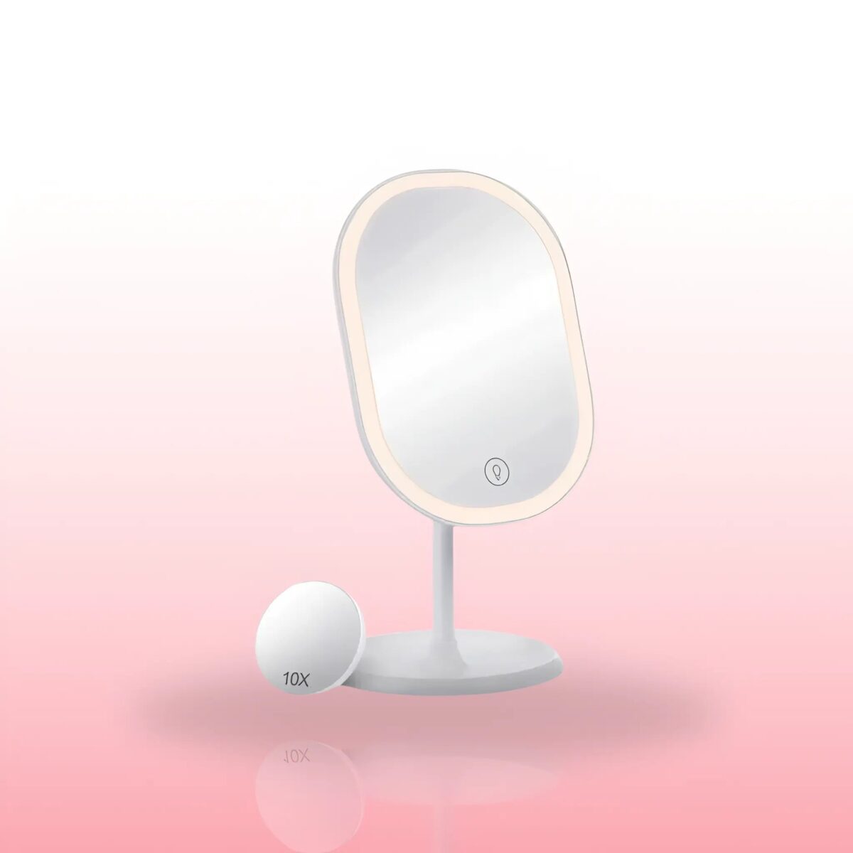 Magnifying Makeup Mirror USB Rechargeable 180-Degree Rotation - onlinemegasale.com