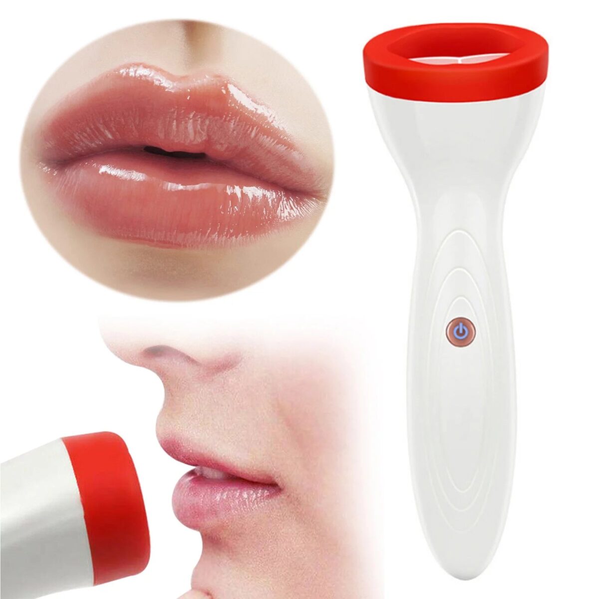 Silicone Lip Plumper Device USB Lip Plump Enhancer - onlinemegasale.com