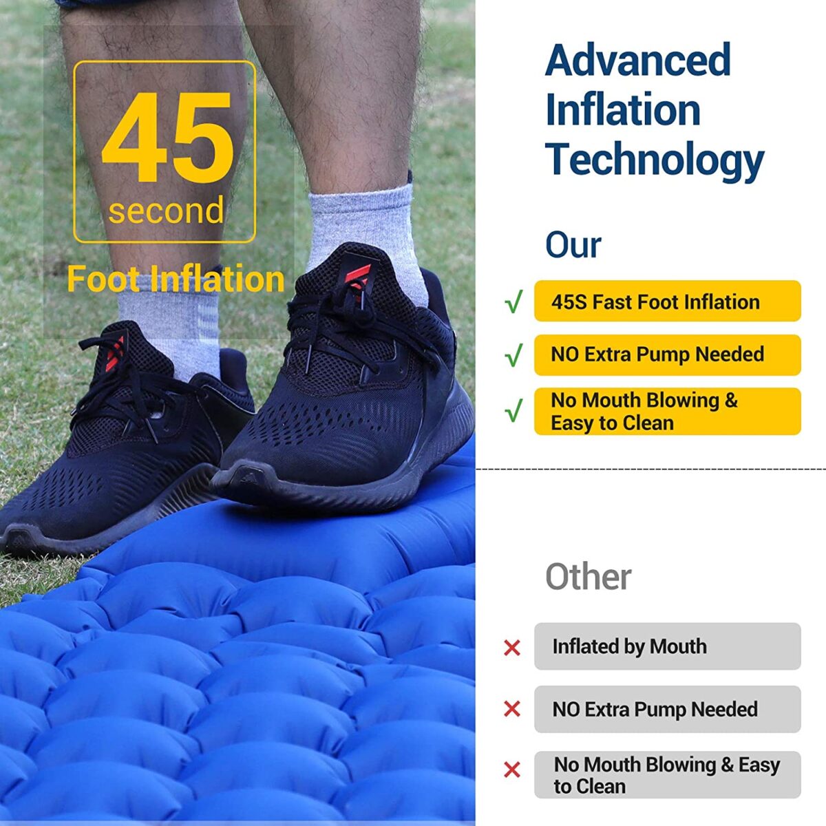 Camping Mat Comfy™ - #2021 Upgraded Sleeping Pad Camping Mattress - onlinemegasale.com