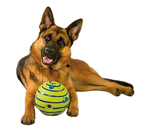 Wobble Giggle Ball - Interactive Dog Toy, Fun Giggle Sounds When Rolled or Shaken - onlinemegasale.com