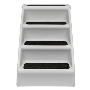 Steps on white background