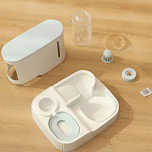 Detachable and washable, double use and double bowl