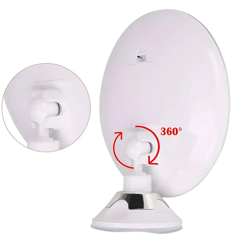 10x Magnifying Lighted Makeup Mirror with 360° Rotation - onlinemegasale.com