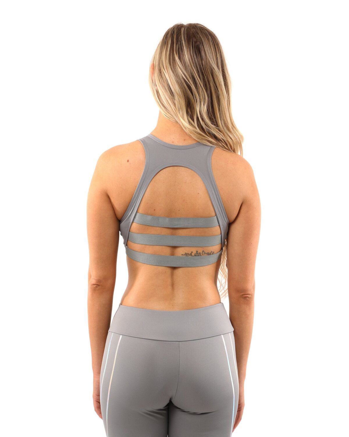 Laguna Set - Leggings & Sports Bra - Grey - onlinemegasale.com