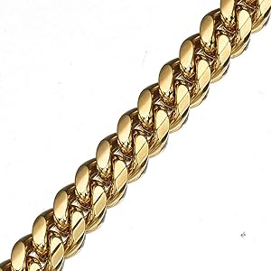 18K gold-plated cuban chain