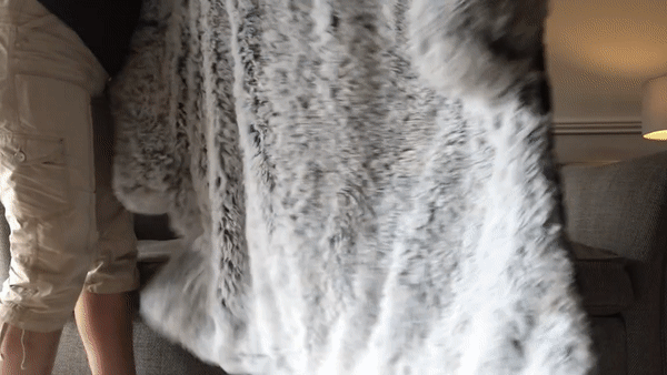 Large Dog Bed Cover Protector Warm Calming Plush - onlinemegasale.com