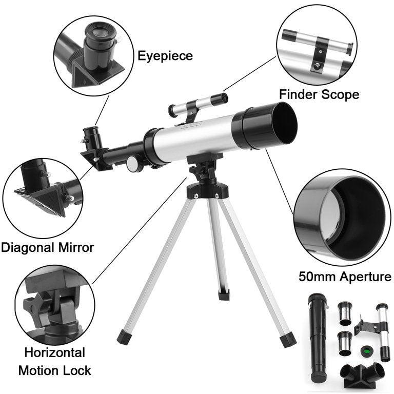 Professional HD 100X Beginners & Kids Telescope With Smartphone Holder - onlinemegasale.com Professional HD 100X Beginners & Kids Telescope With Smartphone Holder - onlinemegasale.com