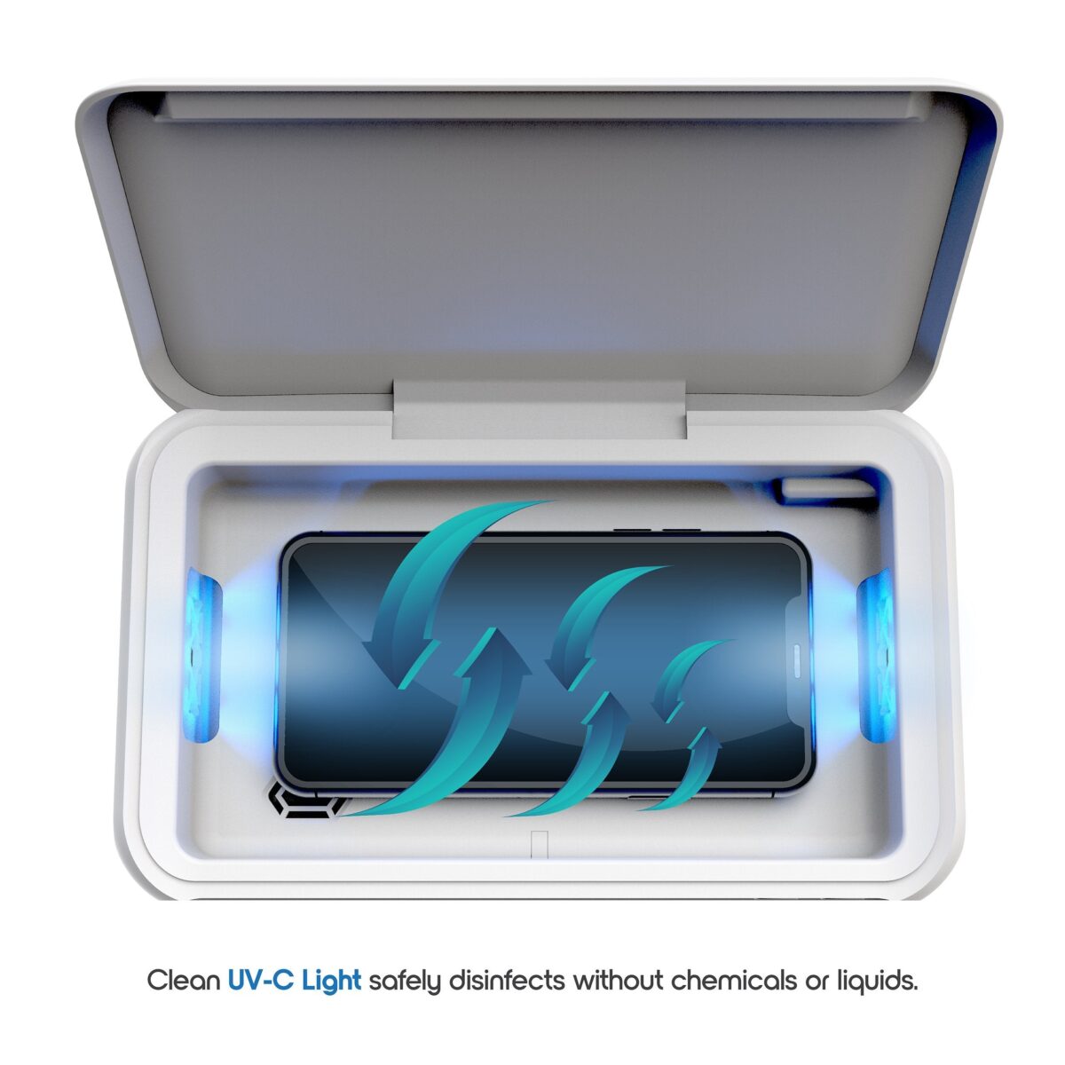 Phone Sterilizer - Portable UV Light Cell Phone Disinfection Box - onlinemegasale.com