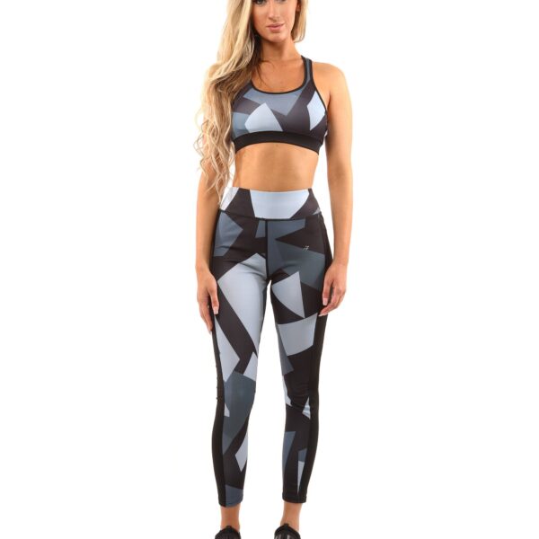 Bondi Set - Leggings & Sports Bra - Black/Grey