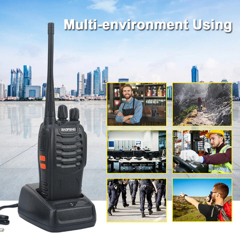 2x Baofeng Walkie Talkie Long Range - onlinemegasale.com
