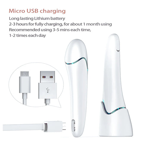 Eye Massager, Vibration Massage ABS Eye Massager Wand Promote Absorption For Dark Circles For Under Eye Bags - onlinemegasale.com