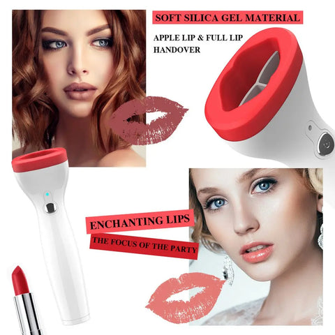 Silicone Lip Plumper Device USB Lip Plump Enhancer - onlinemegasale.com