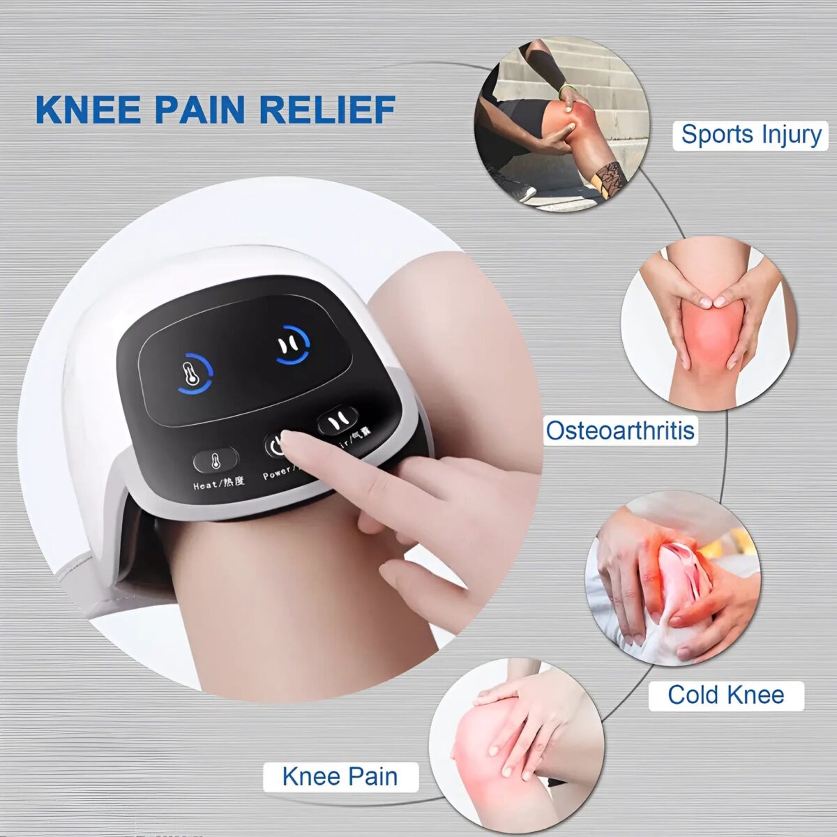 Red Light Electric Knee Massager - onlinemegasale.com